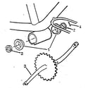 Roadmaster R81170SR crank and sprocket assembly diagram