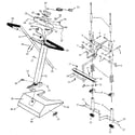 Lifestyler 499296280 console and upright assembly diagram