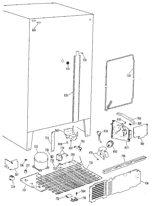 Kenmore 3639517985 unit diagram