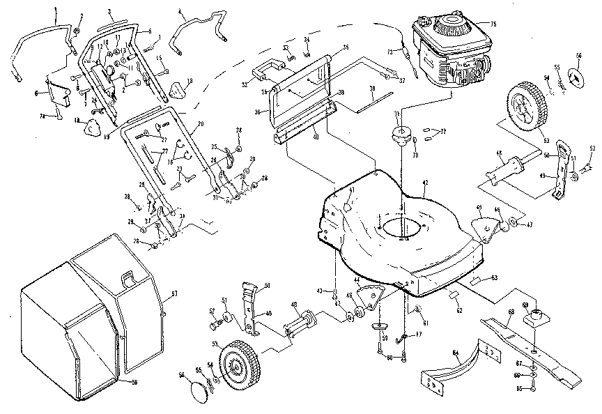 Craftsman 917372451 main frame diagram