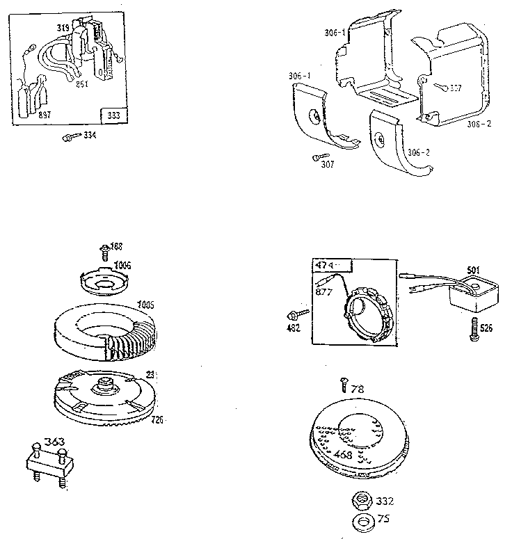 Craftsman 917254450 blower housing  and stator diagram