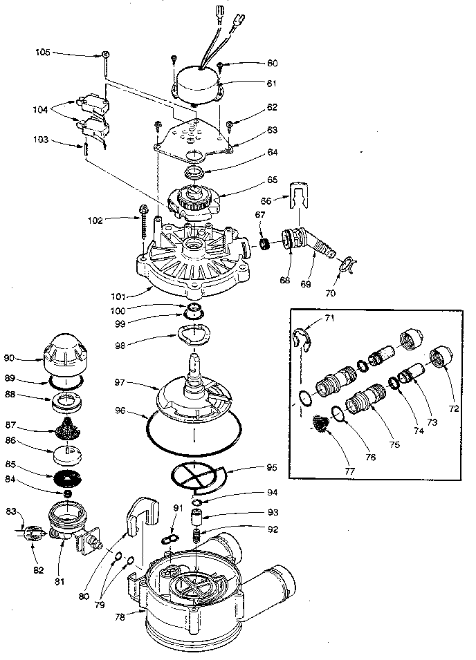 Kenmore 6253490001 valve assembly diagram