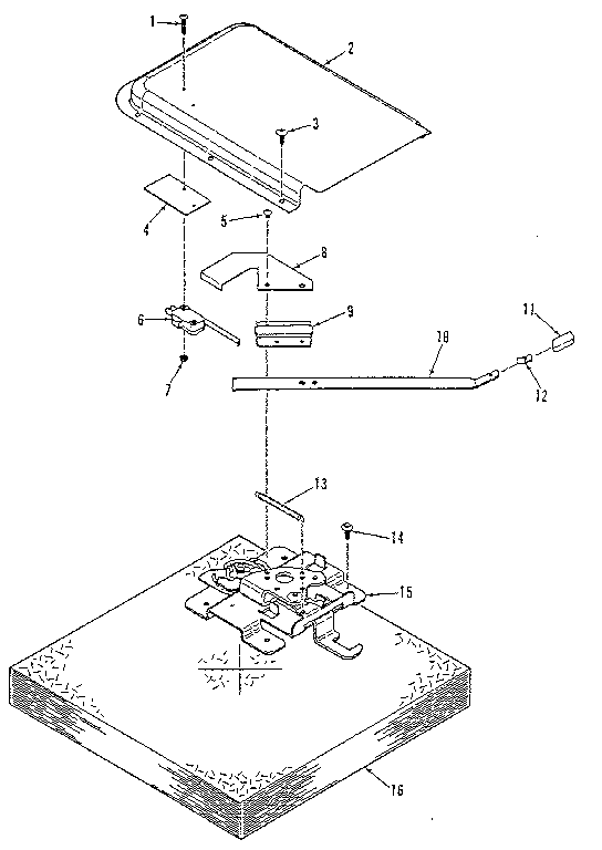 Kenmore 9119328710 power lock section diagram
