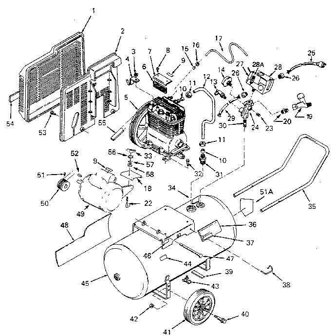 Craftsman 919176230 air compressor diagram