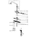 Peerless 3024 two handle washerless kitchen faucets diagram