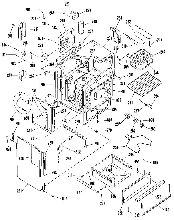 Kenmore 9114678891 body section diagram