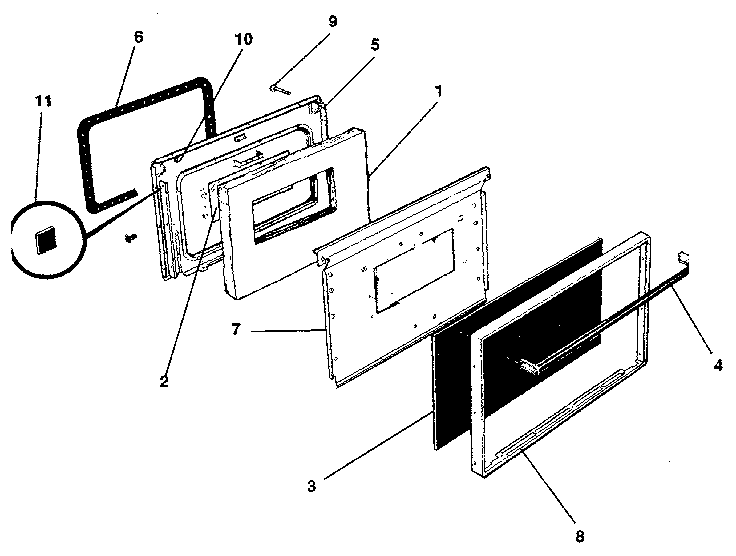 Kenmore 7917839090 door diagram