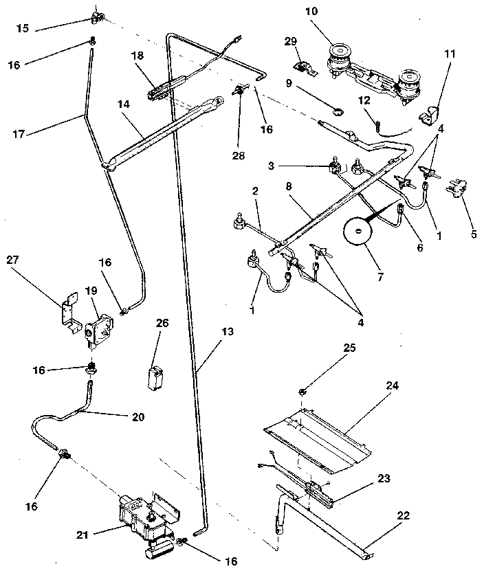 Kenmore 7917839090 burner diagram