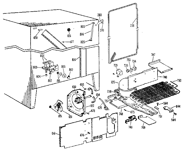 GE TFX22RLJ unit parts diagram