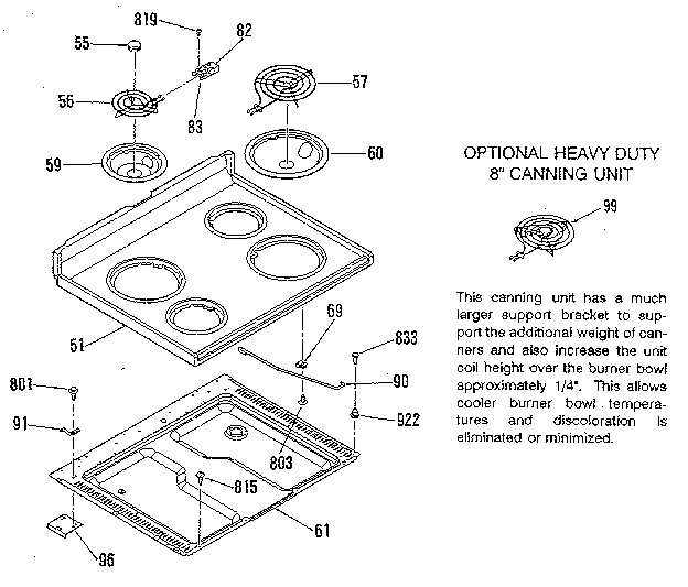 Kenmore 9119149181 main top section diagram