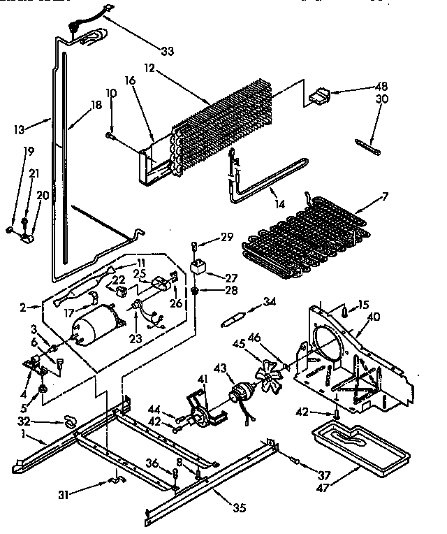 Kenmore 1068758581 unit diagram