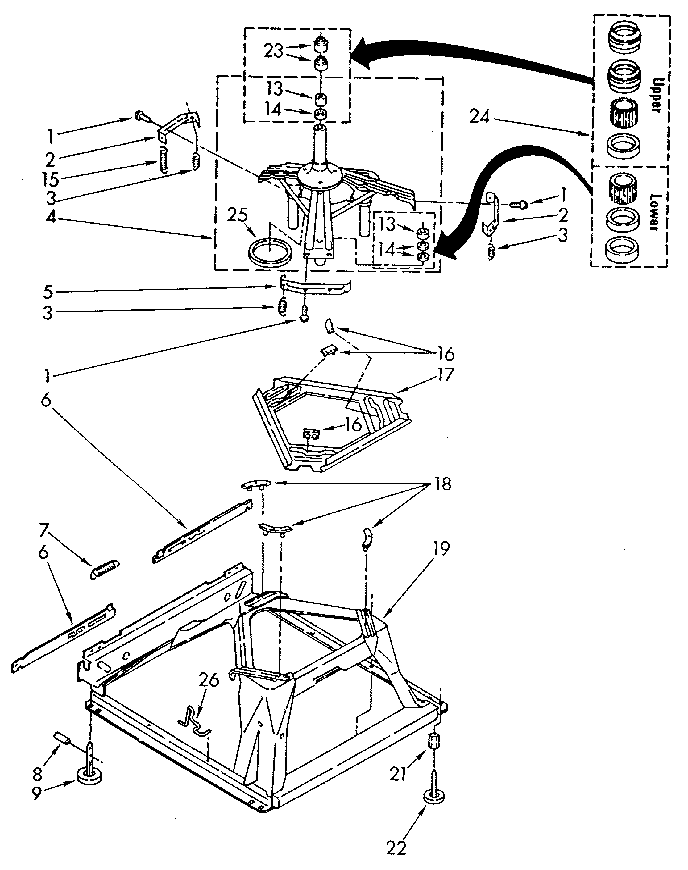 Kenmore 11082980820 machine base diagram