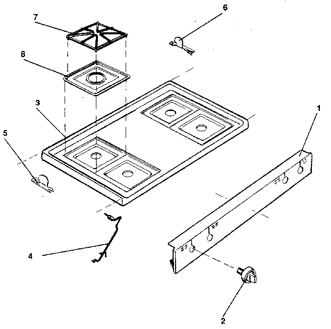 Kenmore 7917859090 main top diagram