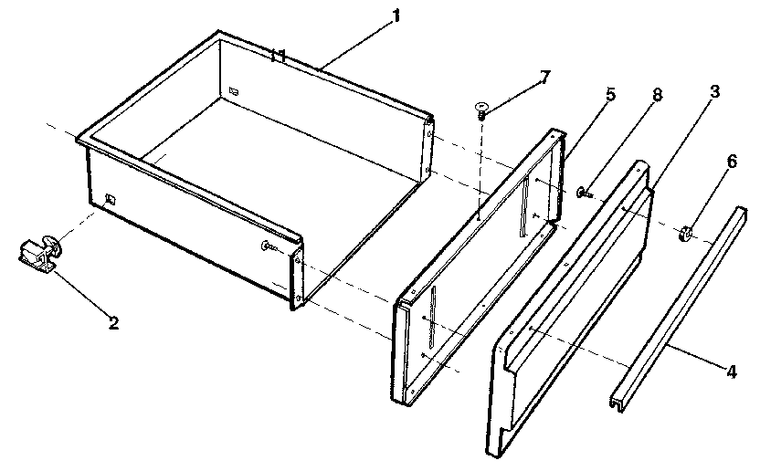 Kenmore 7917859090 utility drawer diagram