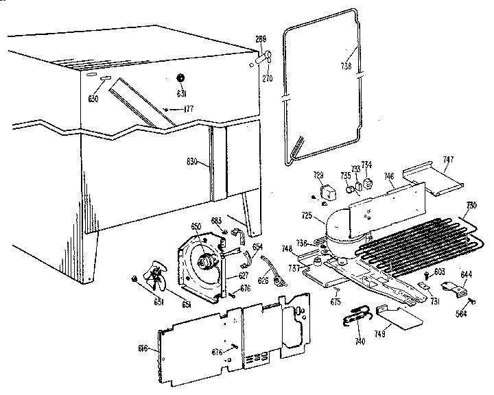 GE TFX20PLJ unit parts diagram