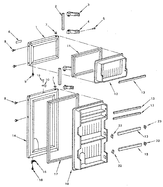Kenmore 5649600481 door diagram