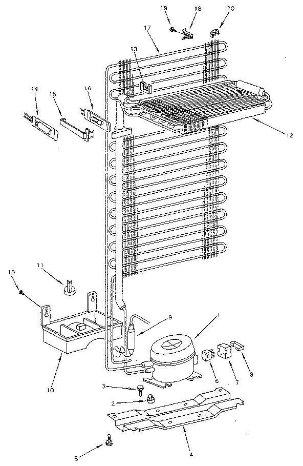 Kenmore 5649600481 cooling unit diagram