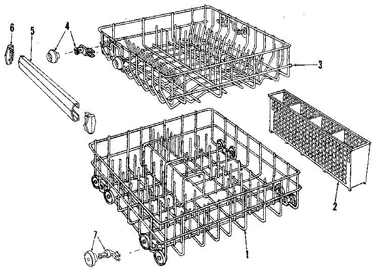 Kenmore 5871400091 rack details diagram