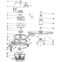 Kenmore 5871400191 motor, heater, and spray arm details diagram