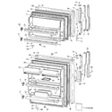GE TBX21KMR doors diagram