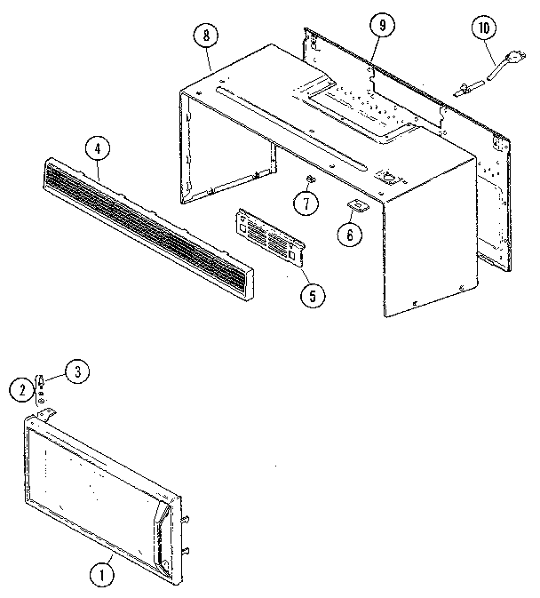 Jenn-Air M406 door & body diagram