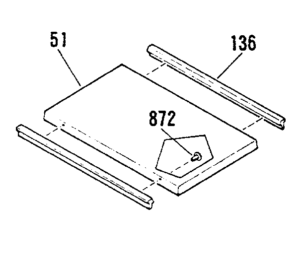 Kenmore 9114698816 opt. griddle/grill cover module kit 4998510 diagram