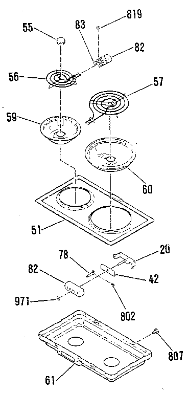 Kenmore 9114698816 opt. elec coil mod kit 4998521/4998621/4998821 diagram