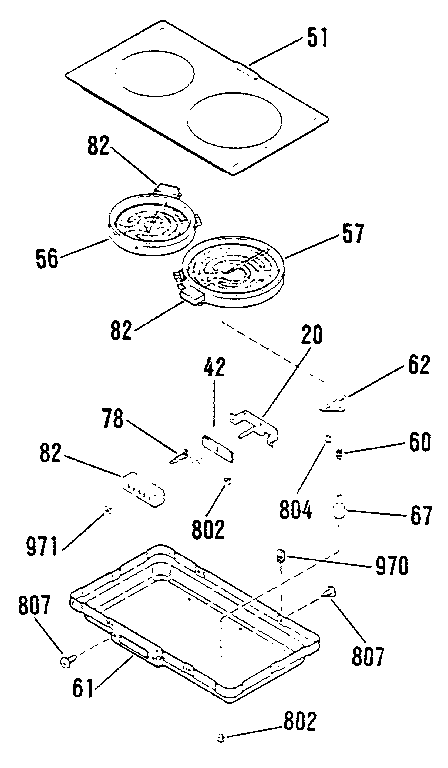 Kenmore 9114698816 opt. elec radiant mod kit 4998730 diagram