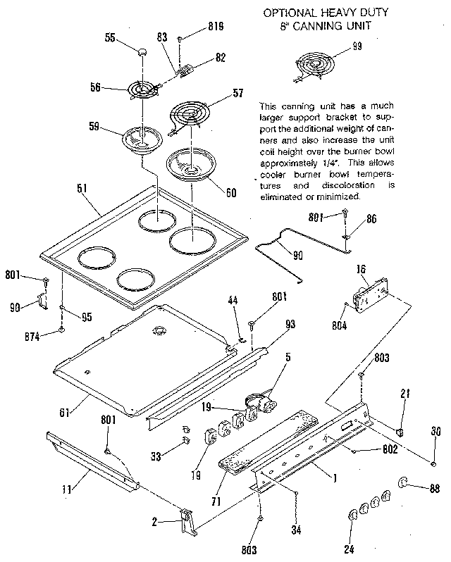 Kenmore 9114628812 main top diagram