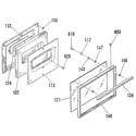 Sears 9114638812 oven door diagram