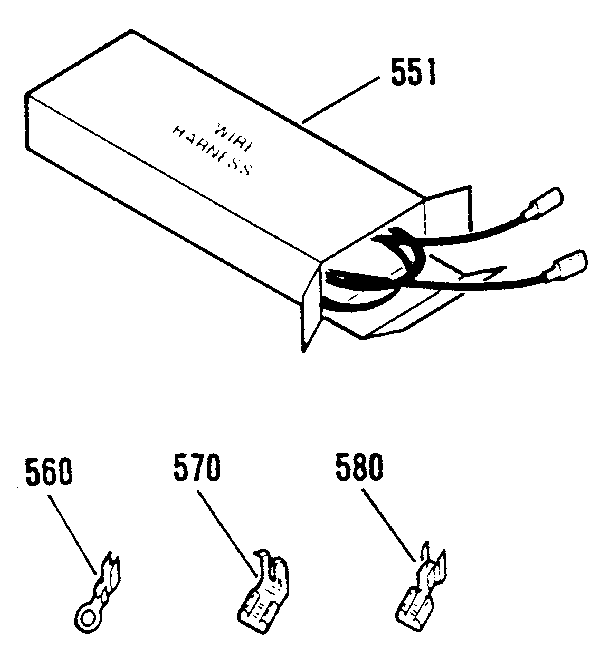 Kenmore 9114628812 wire harnesses & options diagram