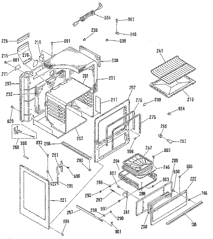 Kenmore 9117279181 body section diagram