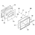 Kenmore 9117179181 oven door section diagram