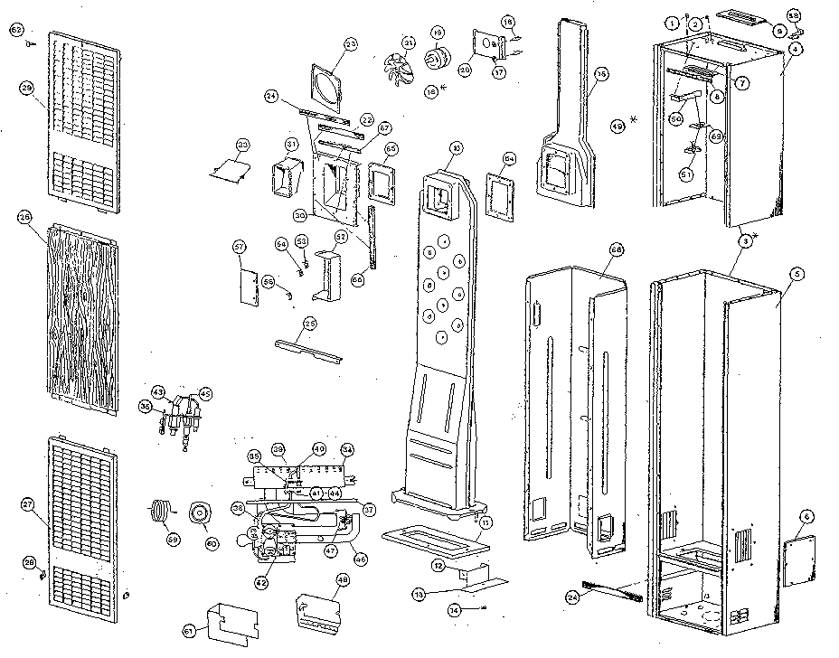 Schwank CV740IPL functional replacement parts diagram