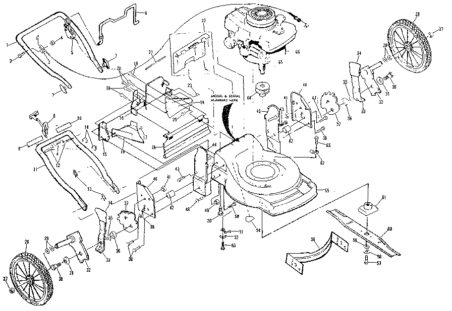 Craftsman 917374642 main frame diagram