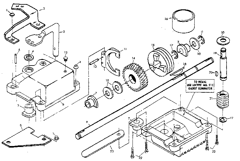 Craftsman 917374642 gear case diagram
