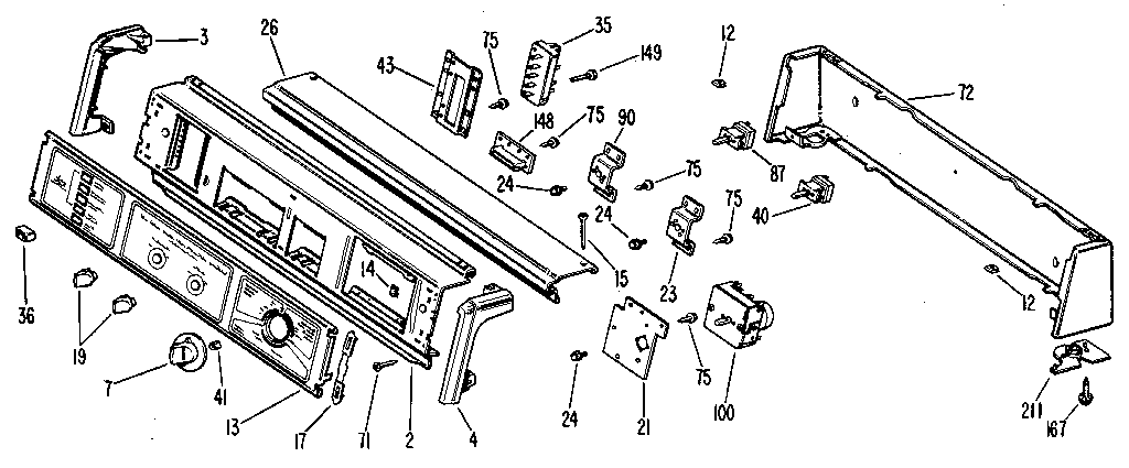 GE DDE7206MAL backsplash diagram