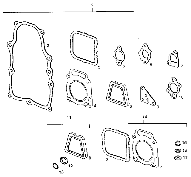 Craftsman 917254940 gaskets diagram