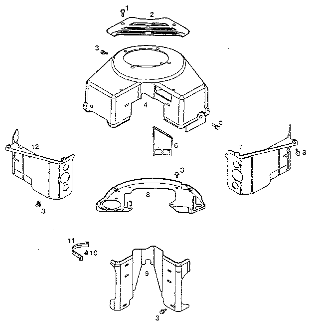 Craftsman 917254940 blower housing diagram