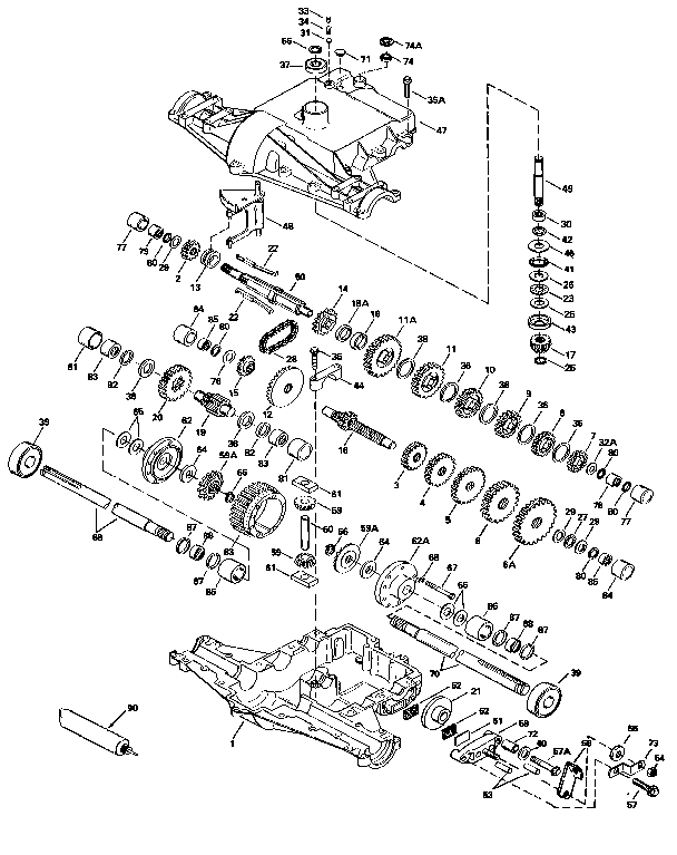 Craftsman 143820-016A replacement parts diagram