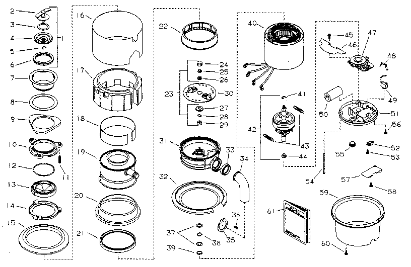 Kenmore 6070 unit parts diagram