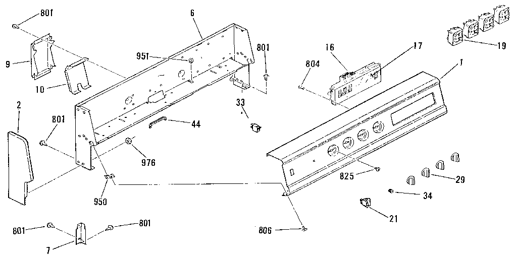 Kenmore 9119189181 backguard section diagram