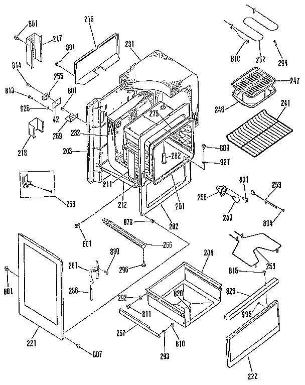 Kenmore 9119189181 body section diagram