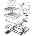 Kenmore 742JRT192B/MAJ51C freezer compartment diagram