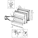 Kenmore 742JRT192B/MAJ51C freezer door diagram