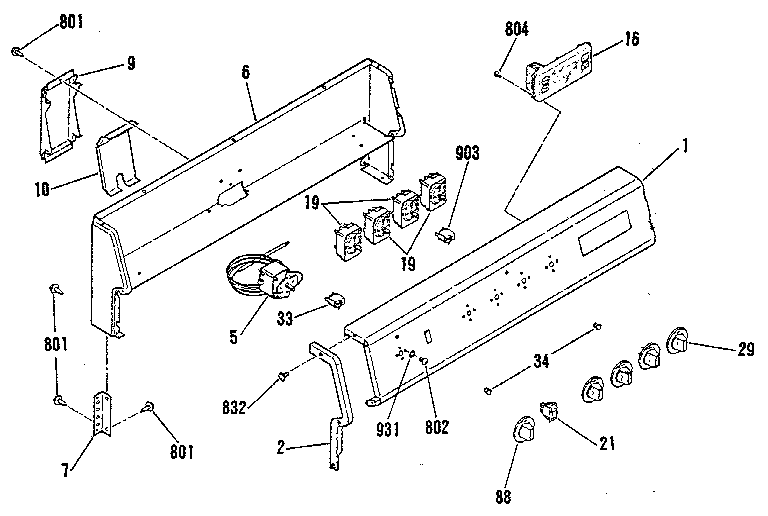 Kenmore 9119249181 backguard section diagram