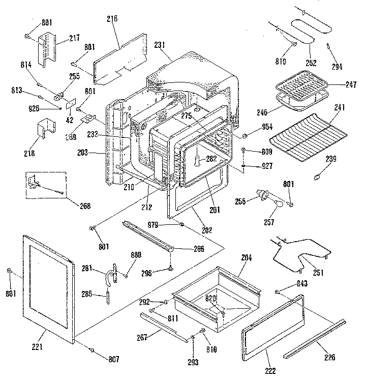 Kenmore 9119249181 body section diagram