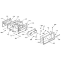 Kenmore 9113678812 oven door section diagram