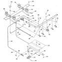 Kenmore 9116108911 burner section diagram