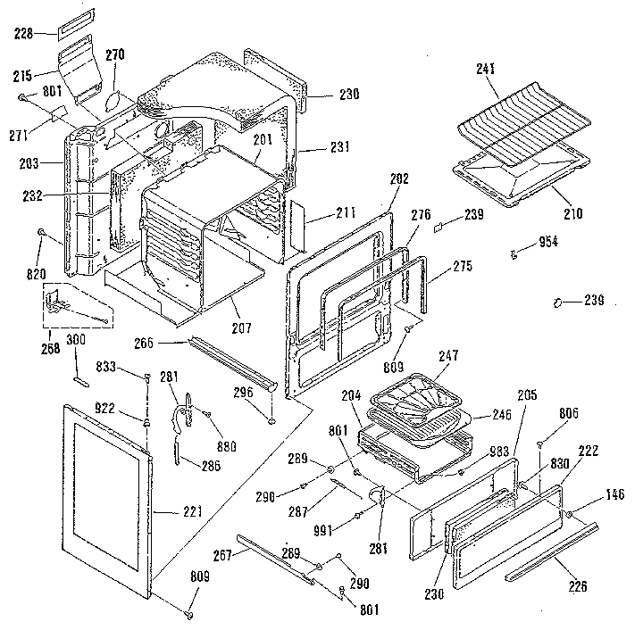 Kenmore 9116108911 body section diagram